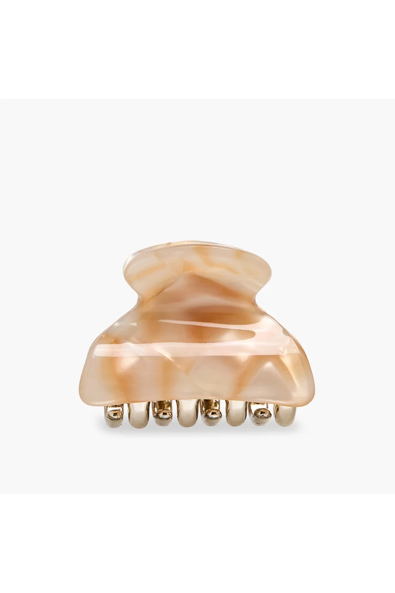 لايف ستايل Pack of 3 Curved Hair Clamp with Marble Finish